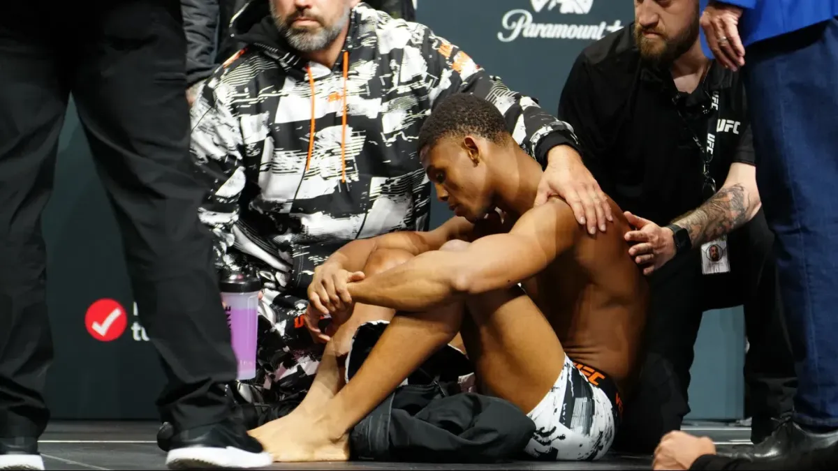 Zápasník UFC zkolaboval během vážení. Ze záběrů mrazí