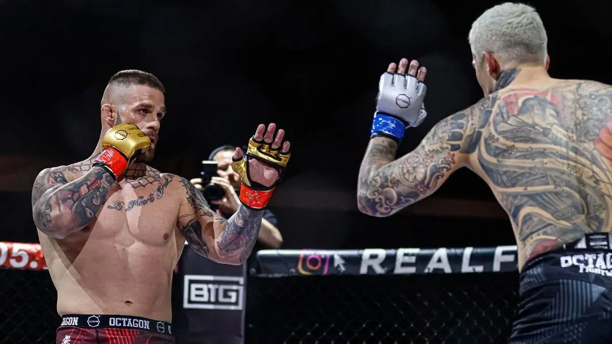 Zkrat slovenského bojovníka. Po zápase si to šel vyřídit s divákem