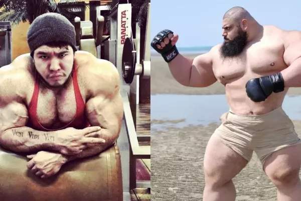 Íránský Hulk je zpátky, domluvil si boxerský zápas s kazašským Titánem