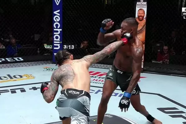 Video: Brutální KO v UFC! Tvrdý hák na bradu a Johnson padl tuhý jako prkno